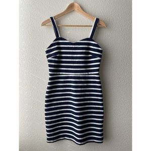 Navy and White Stripped Dress